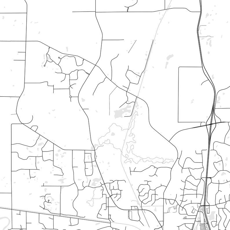 Elk River Map Print, Elk River Map Poster Wall Art, Mn City Map