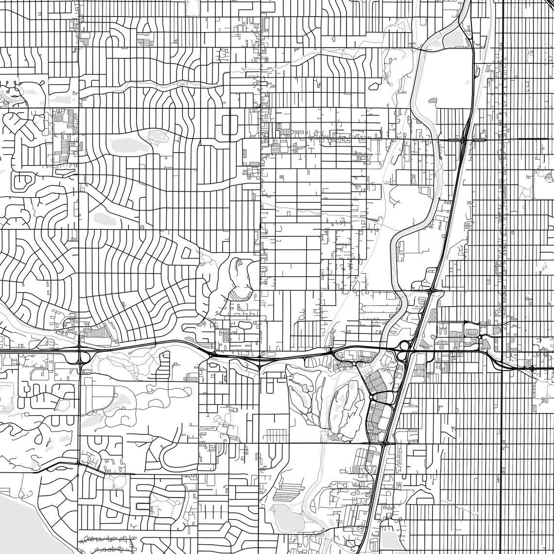 Englewood Map Print, Englewood Map Poster Wall Art, Co City Map