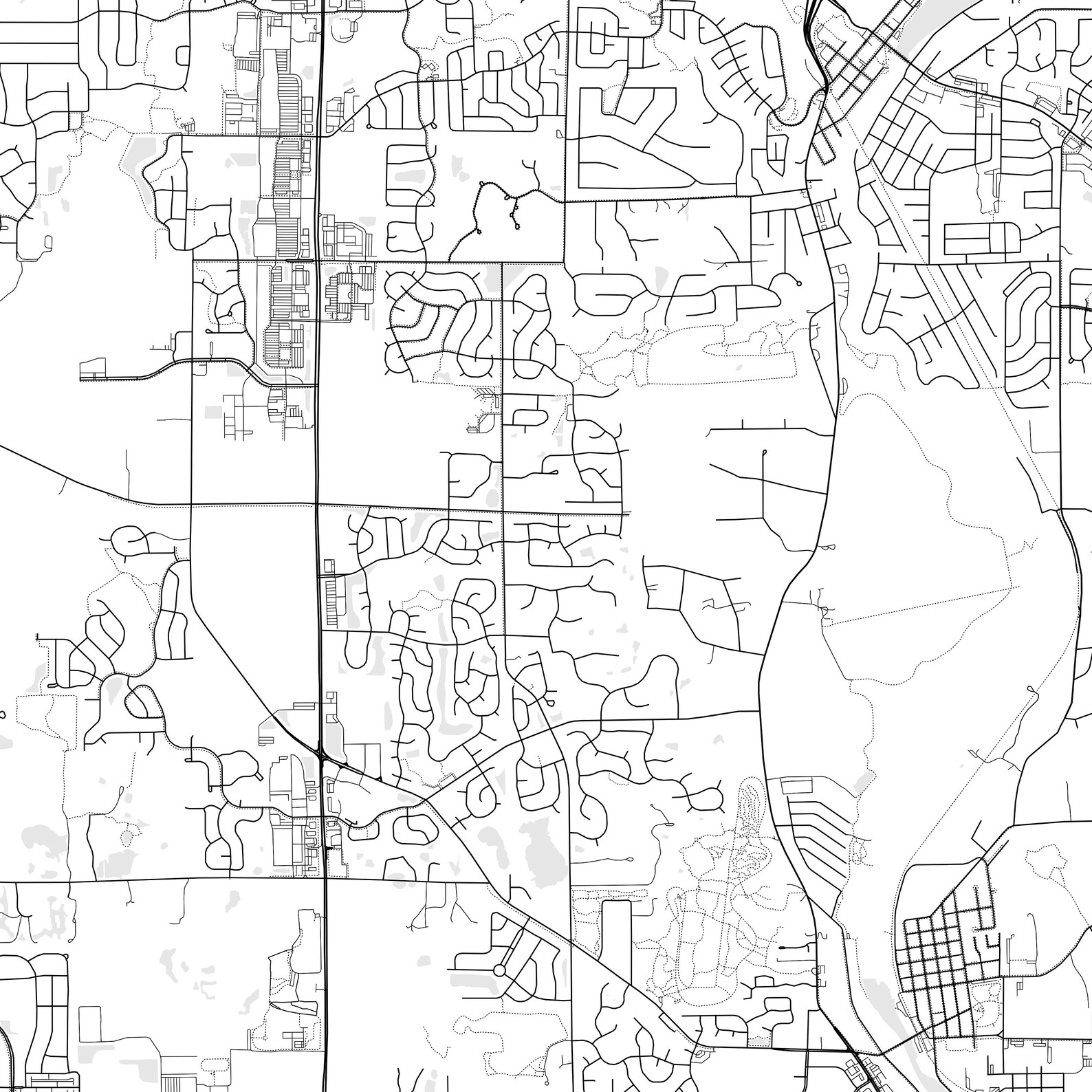 Carpentersville Map Print, Carpentersville Map Poster Wall Art, Il City