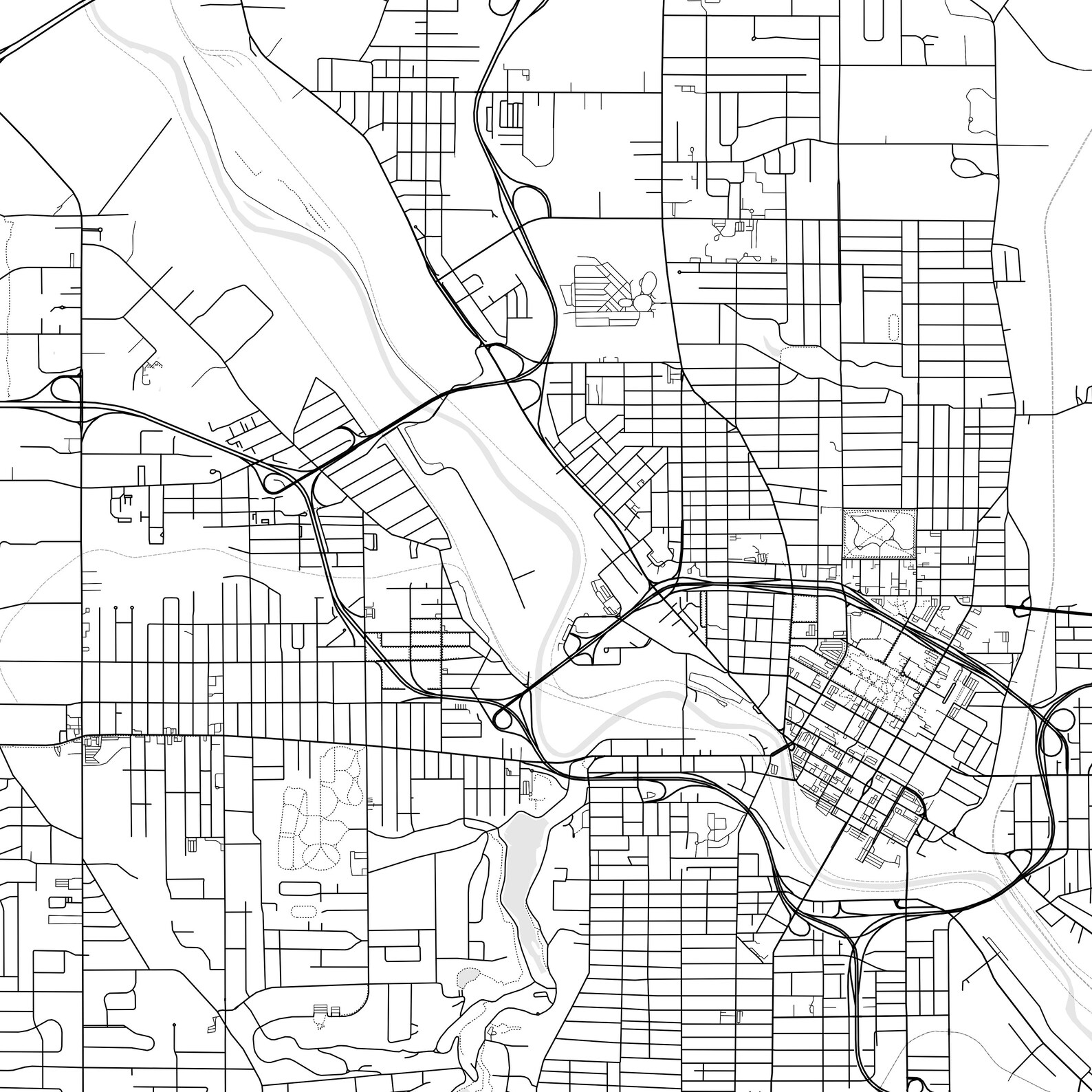 Youngstown Map Print Youngstown Map Poster Wall Art Oh City Etsy