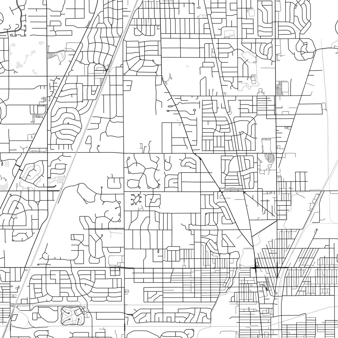 Chicago Heights Map Print Chicago Heights Map Poster Wall Etsy Canada