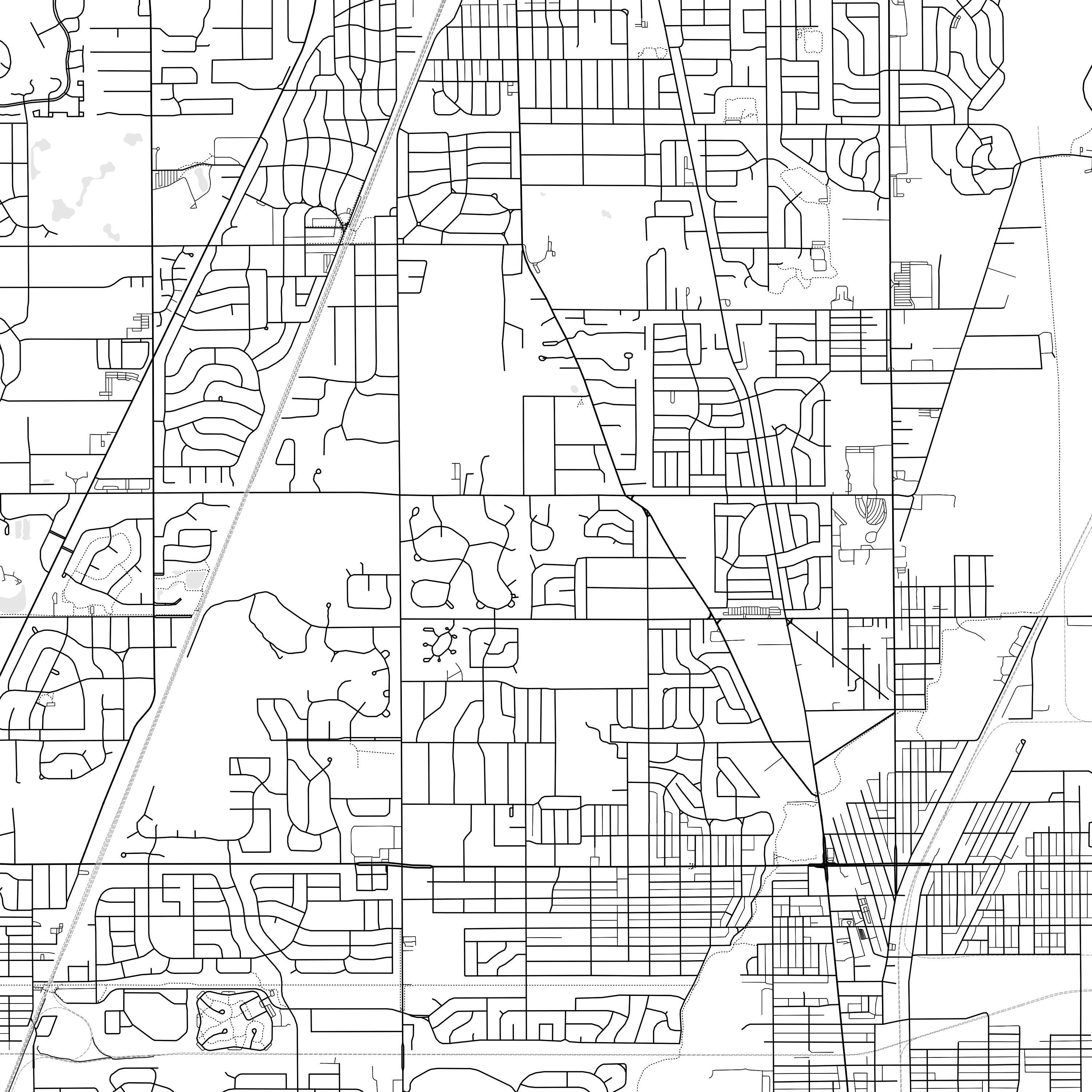 Chicago Heights Map Print, Chicago Heights Map Poster Wall Art, Il City