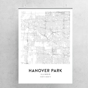 Hanover Park Map Print
