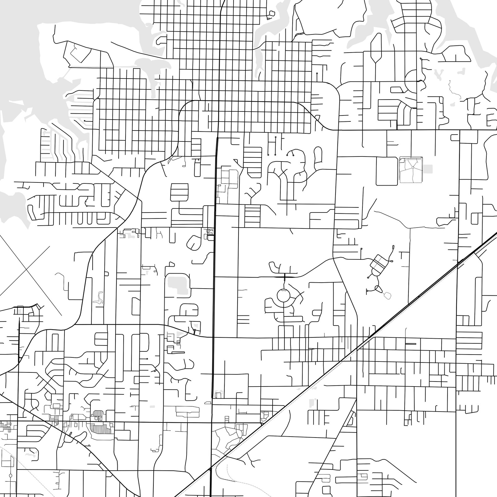 Panama City Map Print, Panama City Map Poster Wall Art, Fl City Map ...