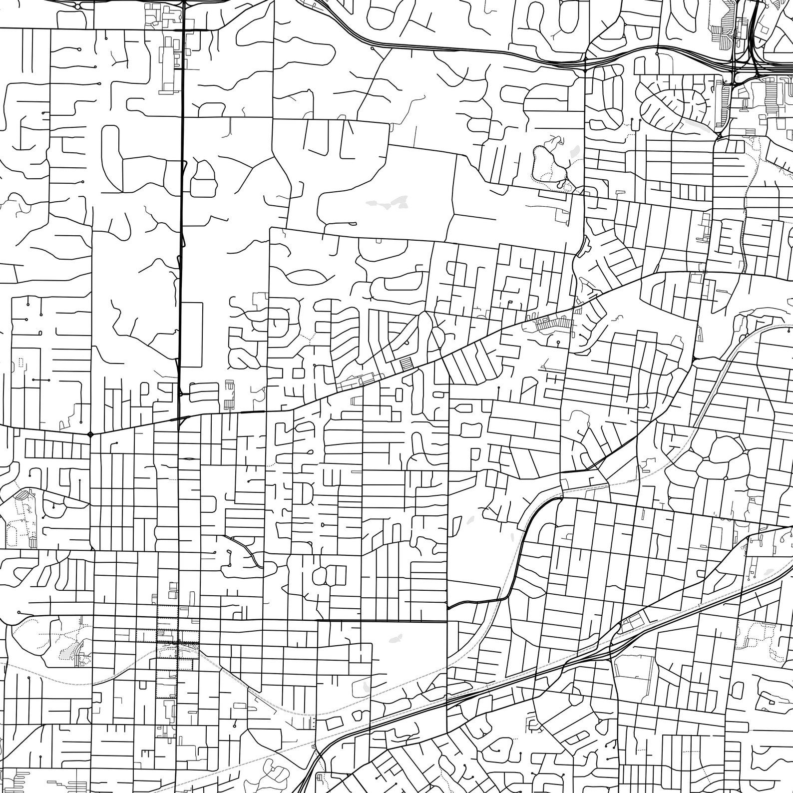 Webster Groves Map Print, Webster Groves Map Poster Wall Art, Mo City