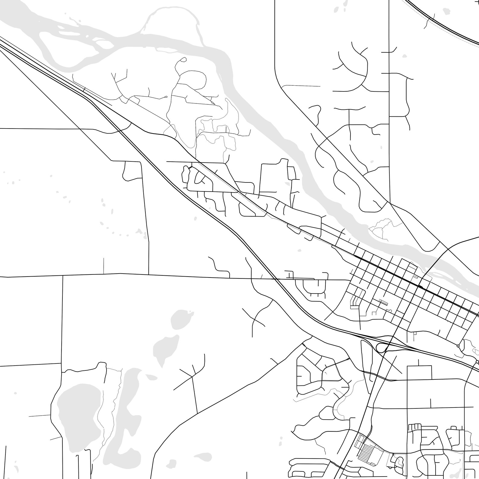 Monticello Map Print, Monticello Map Poster Wall Art, Mn City Map, Minnesota Print Street Map