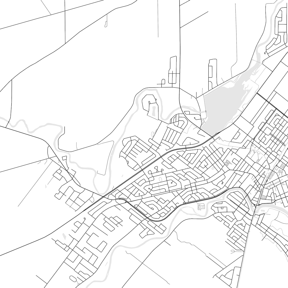 Victoriaville Map Print Victoriaville Map Poster Wall Art Etsy