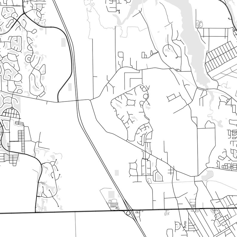 New Smyrna Beach Map Print, New Smyrna Beach Map Poster Wall Art, Fl