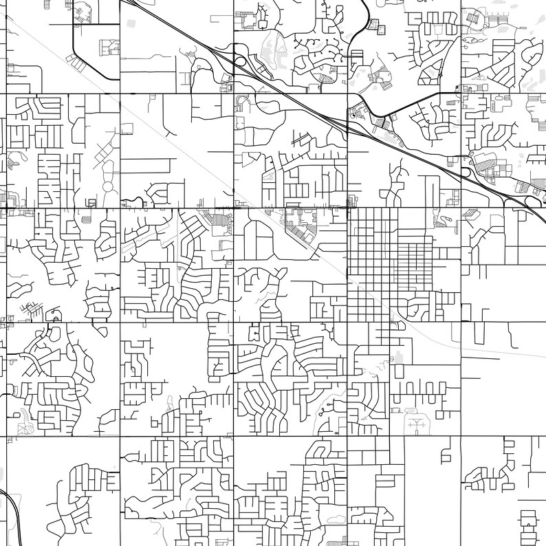 Broken Arrow Map Print Broken Arrow Map Poster Wall Art Ok Etsy