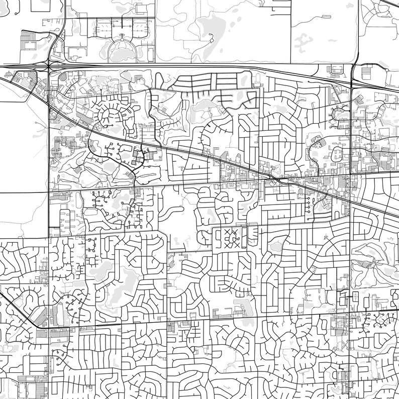 Schaumburg Map Print Schaumburg Map Poster Wall Art Il City - Etsy