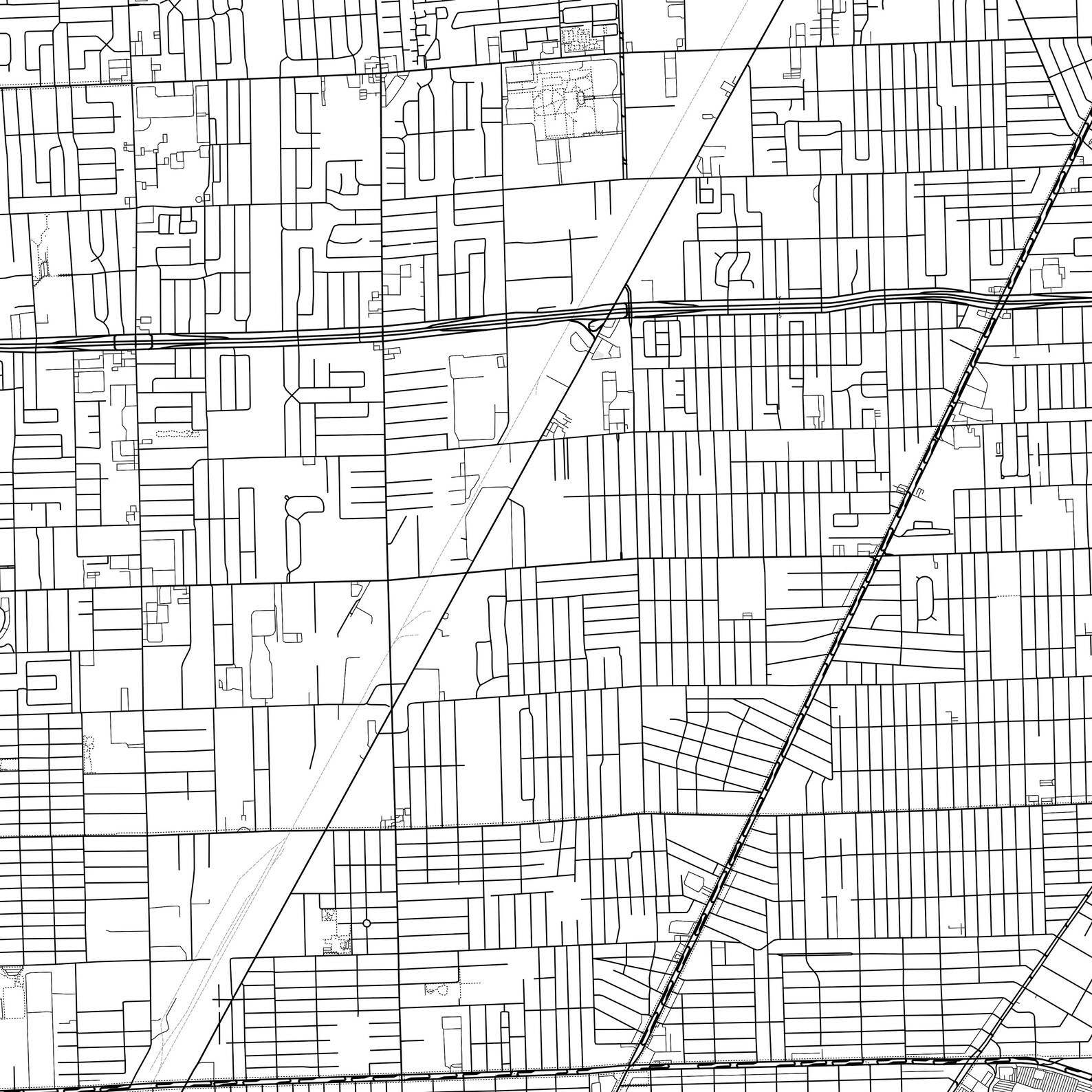 Eastpointe Map Print, Eastpointe Map Poster Wall Art, Mi City Map, Michigan Print Street Map