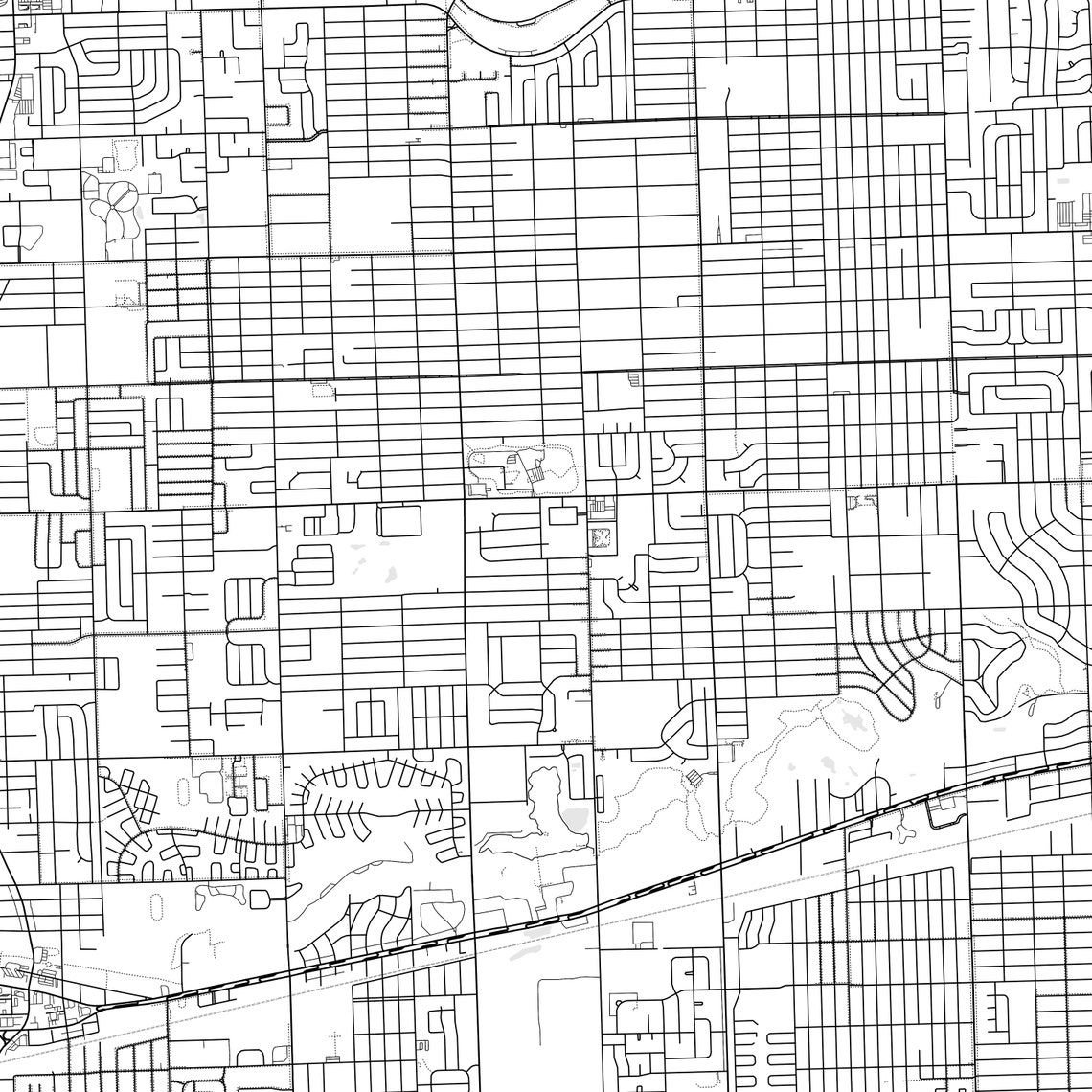 Inkster Map Print Inkster Map Poster Wall Art Mi City Map Etsy