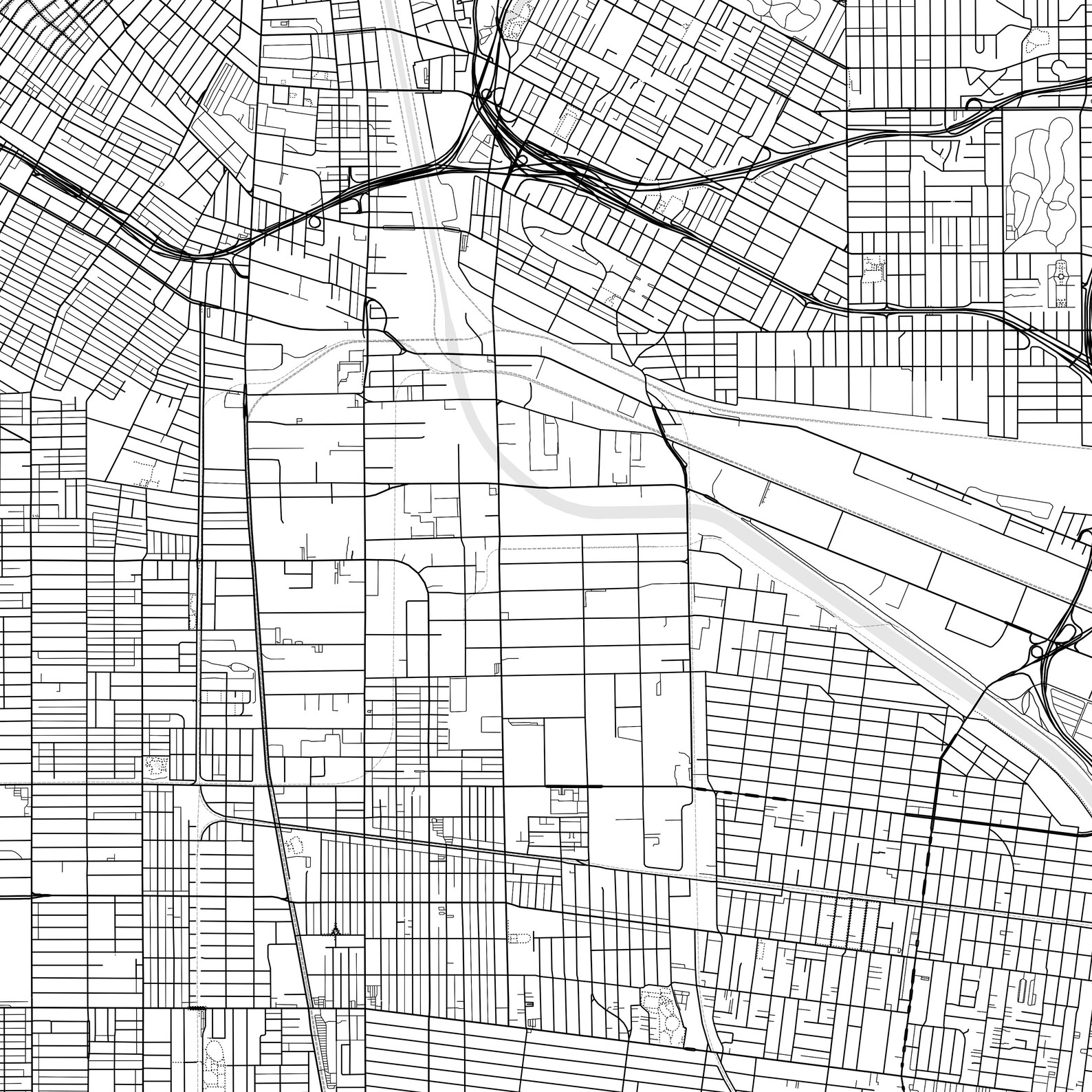 Maywood Map Print, Maywood Map Poster Wall Art, Ca City Map, California