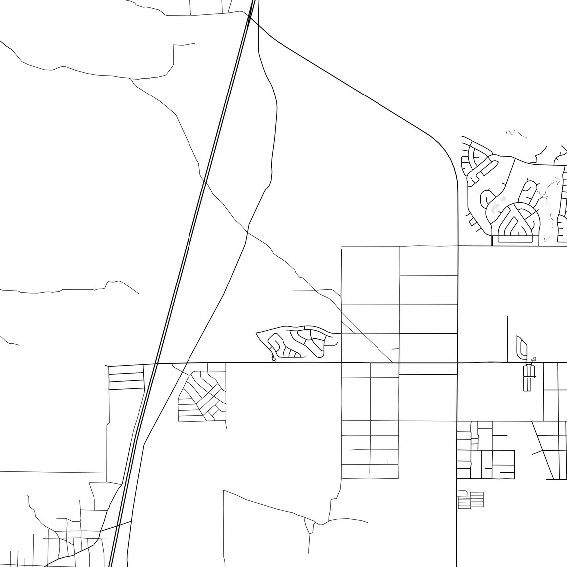 Desert Hot Springs Map Print, Desert Hot Springs Map Poster Wall Art