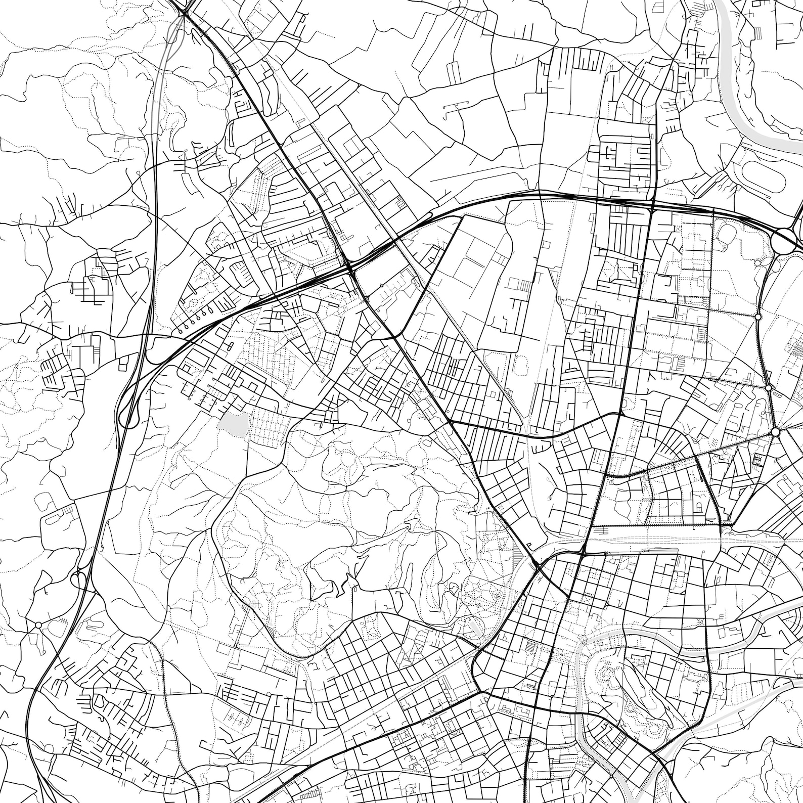 Ljubljana Map Print, Ljubljana Map Poster Wall Art, Ljubljana City Map ...