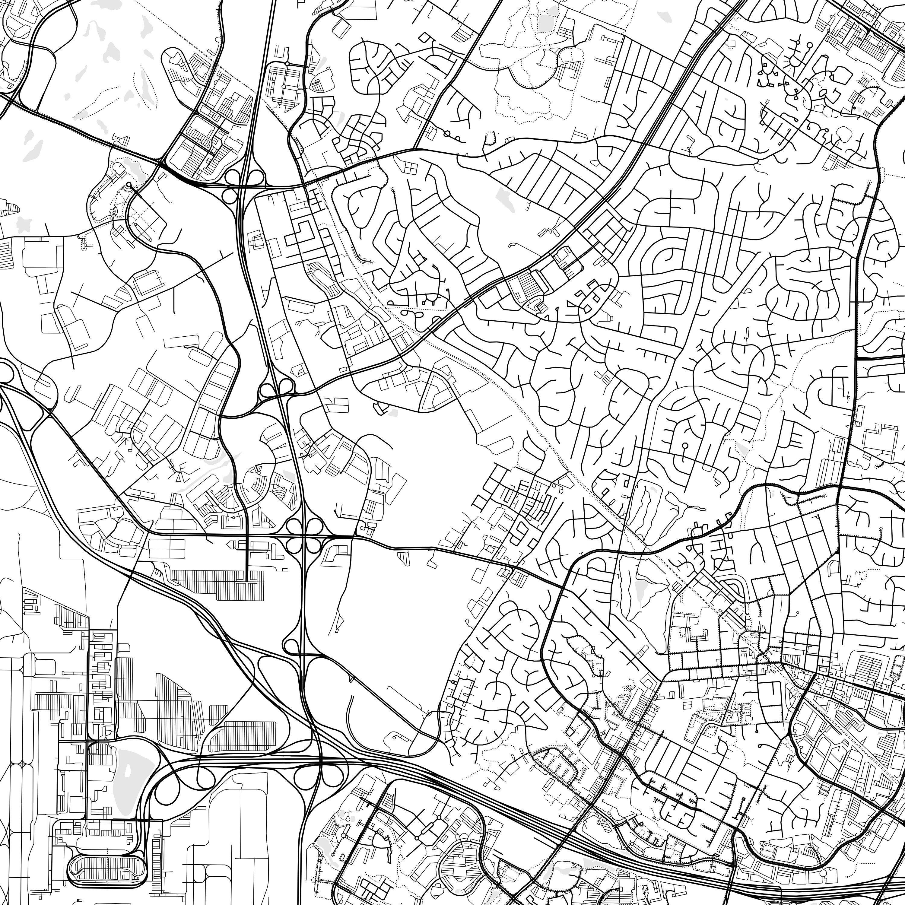 Herndon Map Print, Herndon Map Poster Wall Art, Va City Map, Virginia