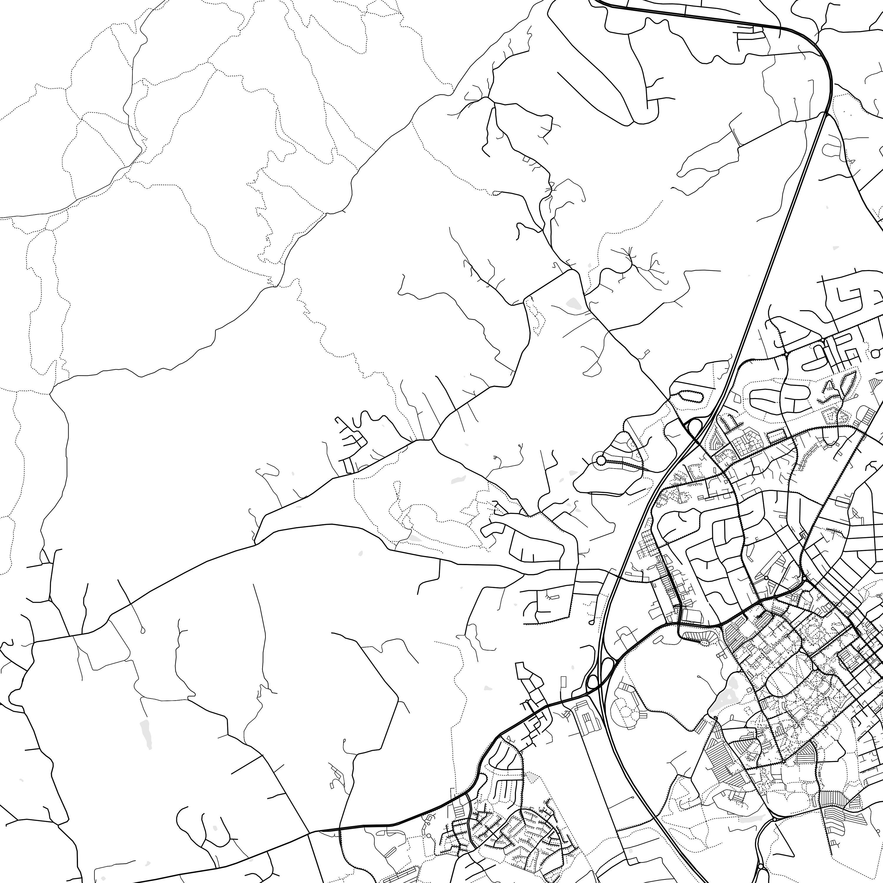 Blacksburg Map Print, Blacksburg Map Poster Wall Art, Va City Map ...