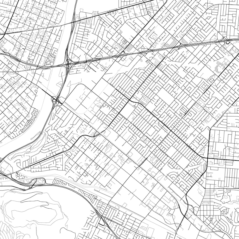 La Puente Map Print, La Puente Map Poster Wall Art, Ca City Map, California Print Street Map