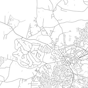 Pinehurst Map Print, Pinehurst Map Poster Wall Art, Nc City Map, North ...