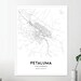 Petaluma Map Print, Petaluma Map Poster Wall Art, Ca City Map ...
