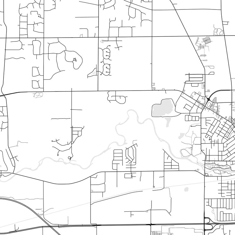 Belvidere Map Print Belvidere Map Poster Wall Art Il City Etsy