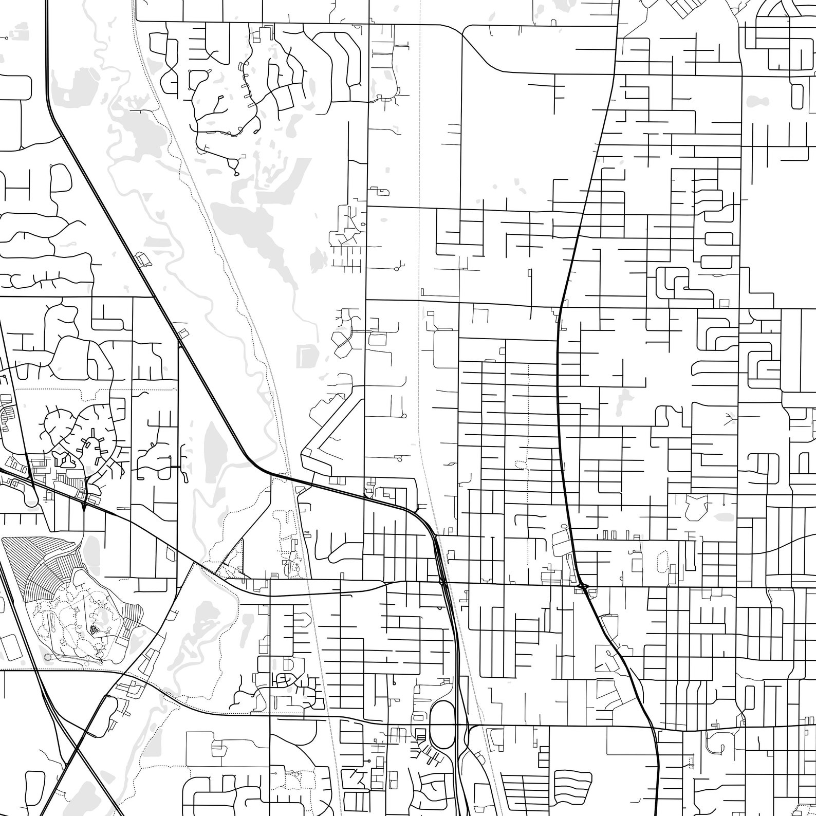 Waukegan Map Print Waukegan Map Poster Wall Art Il City Map Etsy