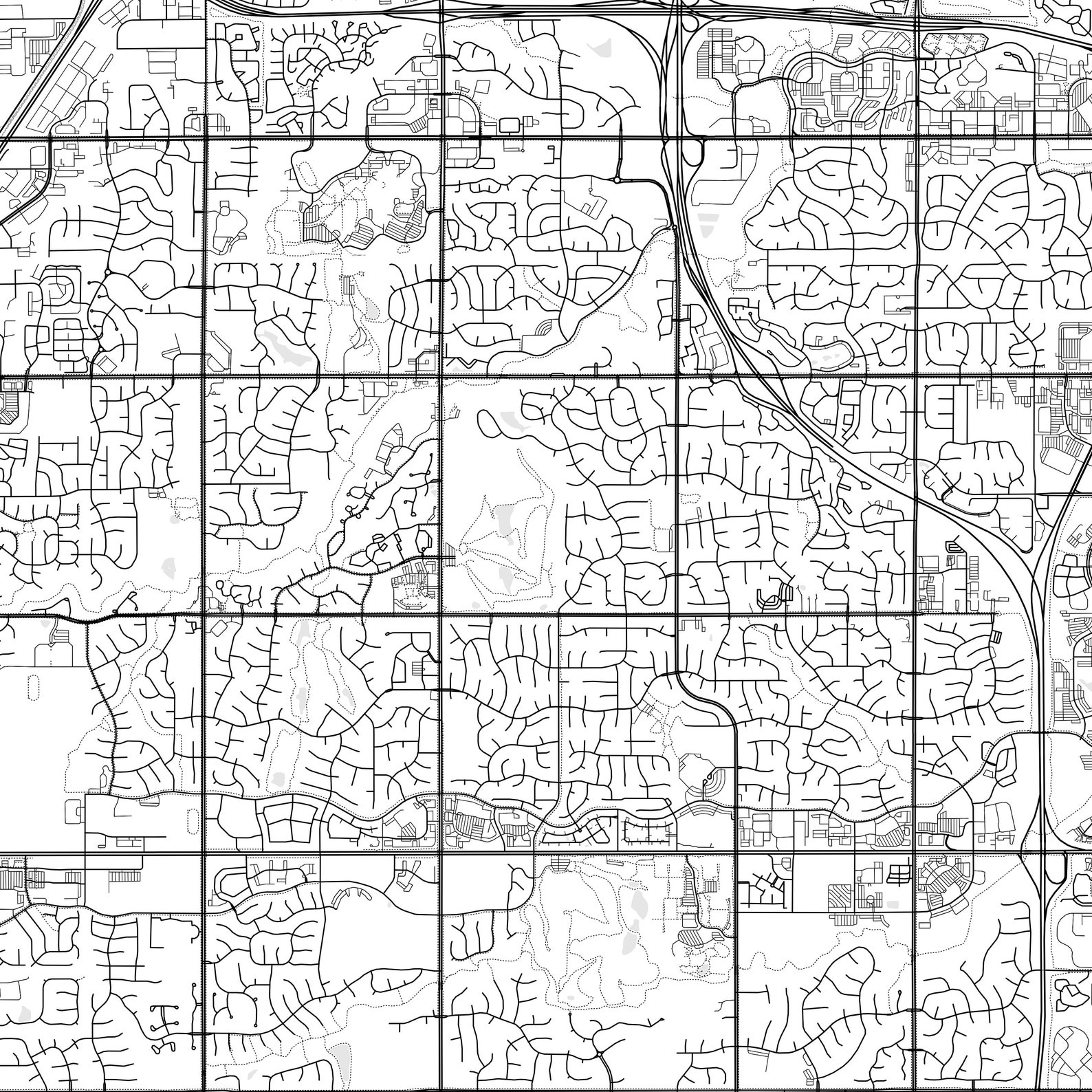 Overland Park Map Print, Overland Park Map Poster Wall Art, Ks City Map ...