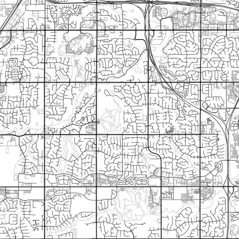 Overland Park Map Print, Overland Park Map Poster Wall Art, Ks City Map