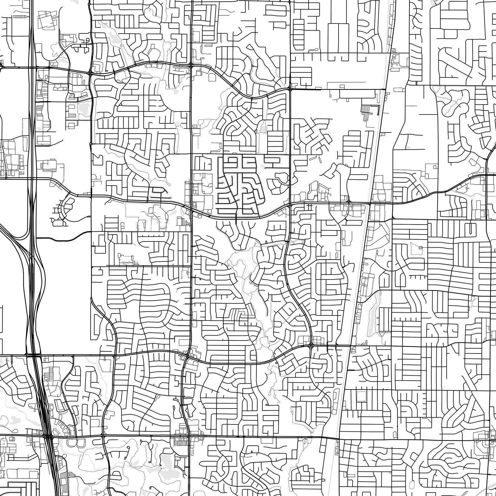 Watauga Map Print, Watauga Map Poster Wall Art, Tx City Map, Texas