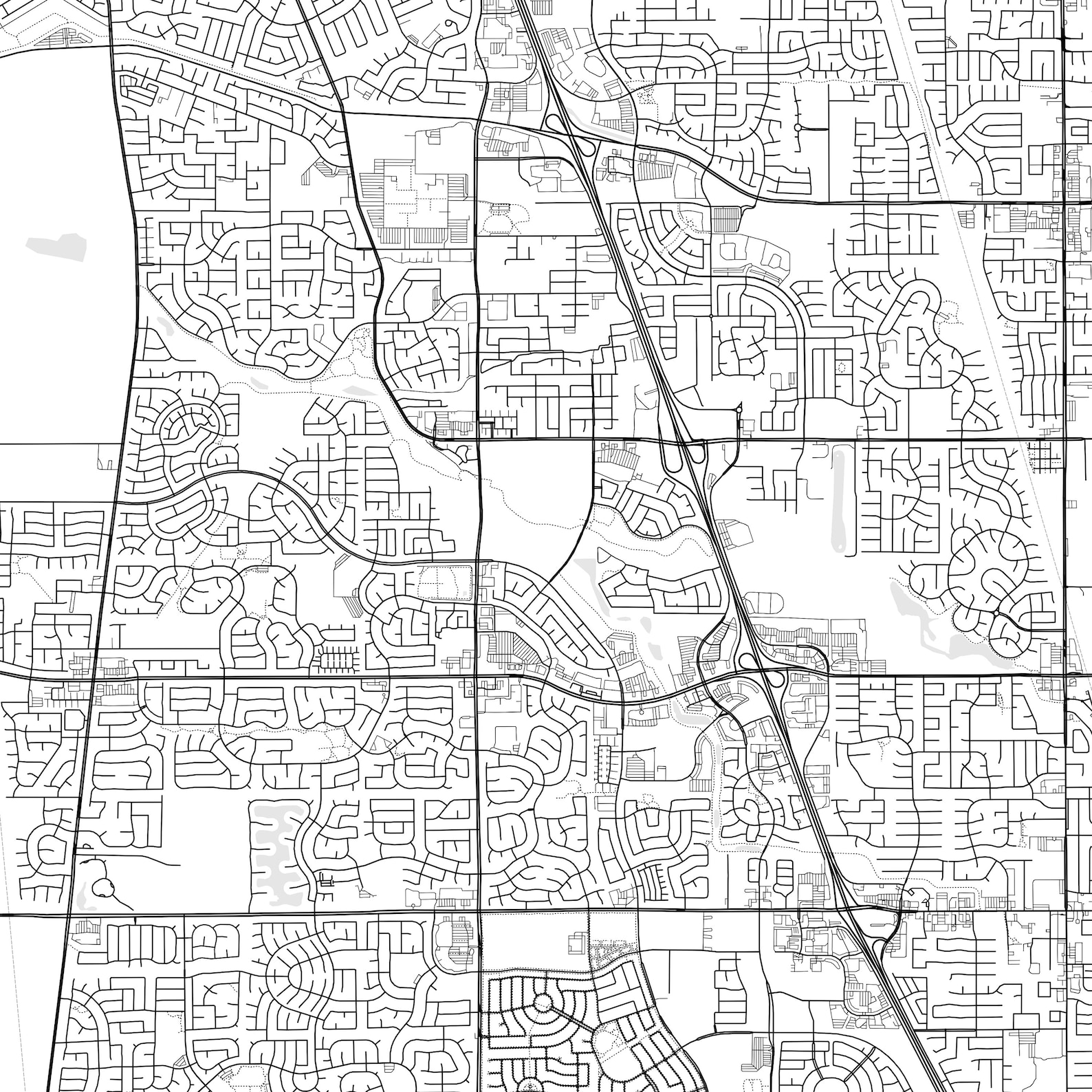 Elk Grove Map Print, Elk Grove Map Poster Wall Art, Ca City Map