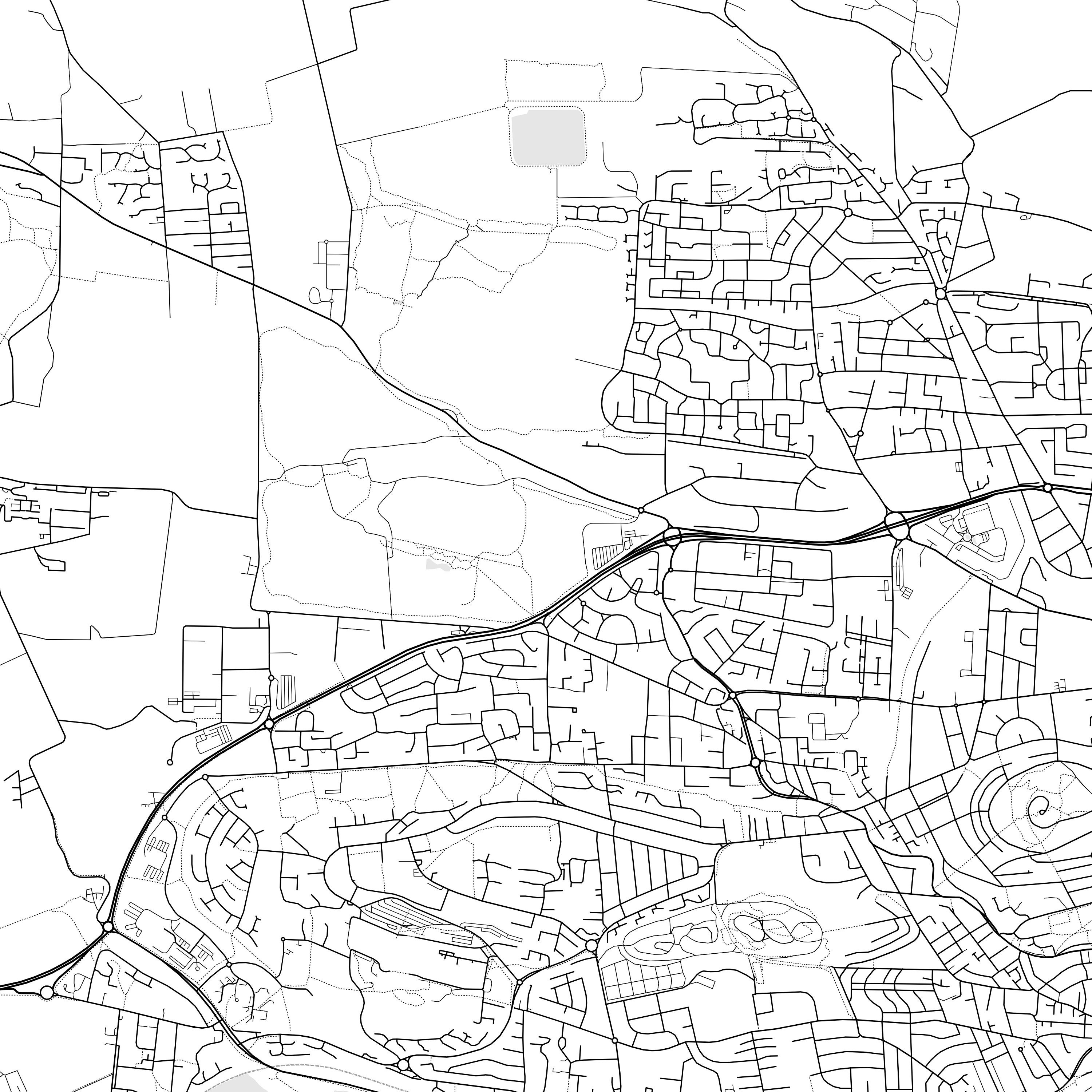 Dundee Map Print, Dundee Map Poster Wall Art, Dundee City Map, Dundee