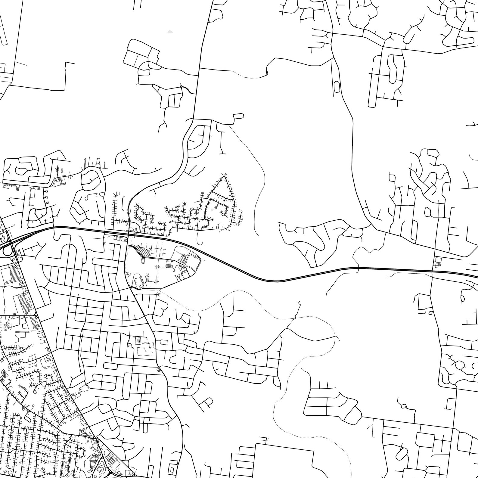 Clarksville Map Print, Clarksville Map Poster Wall Art, Tn City Map ...