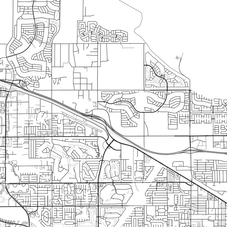 Indio Map Print Indio Map Poster Wall Art Ca City Map - Etsy