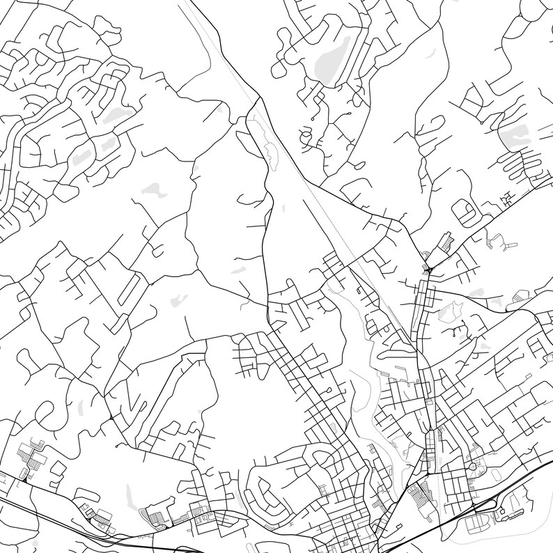 East Stroudsburg Map Print, East Stroudsburg Map Poster Wall Art, Pa