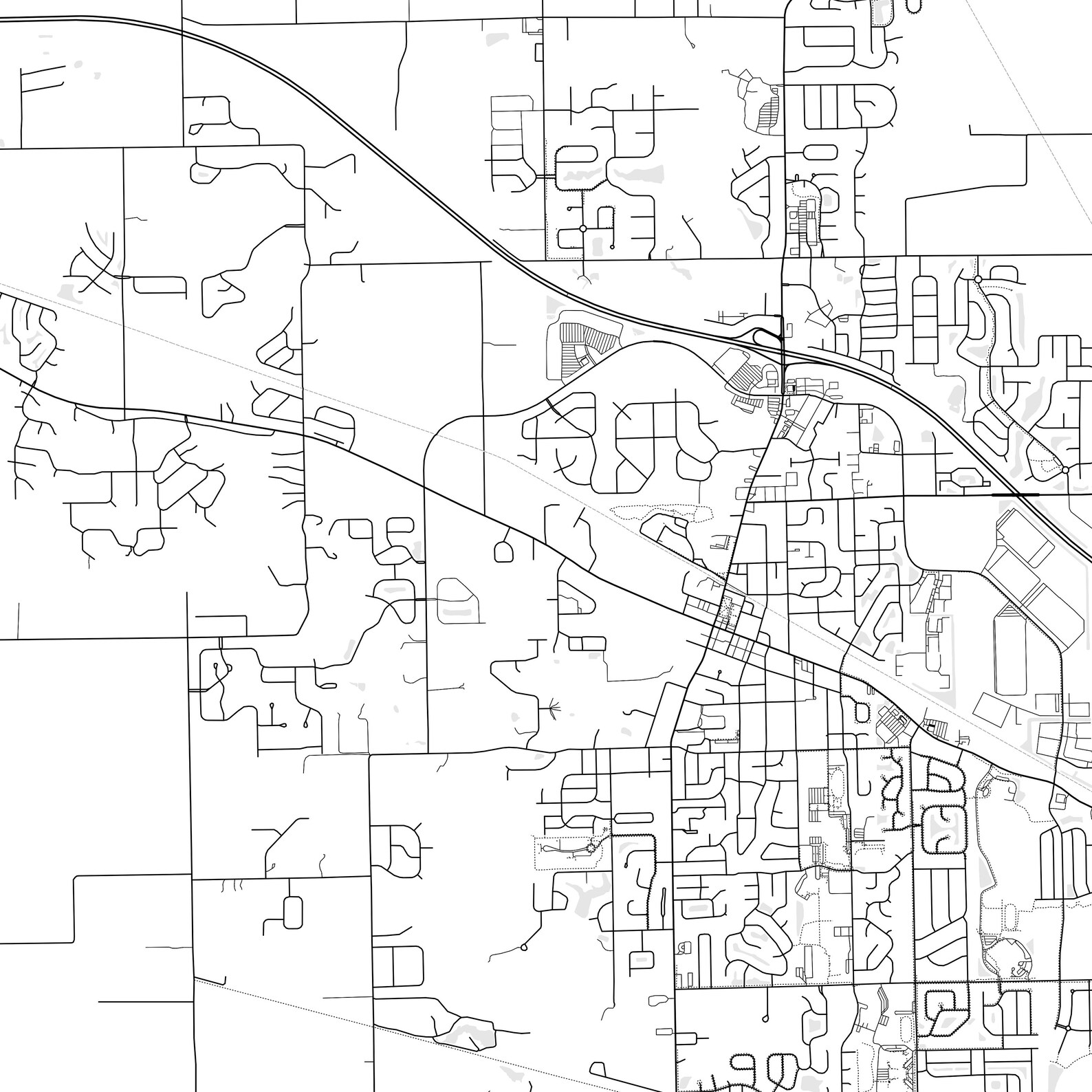 Brownsburg Map Print, Brownsburg Map Poster Wall Art, In City Map ...