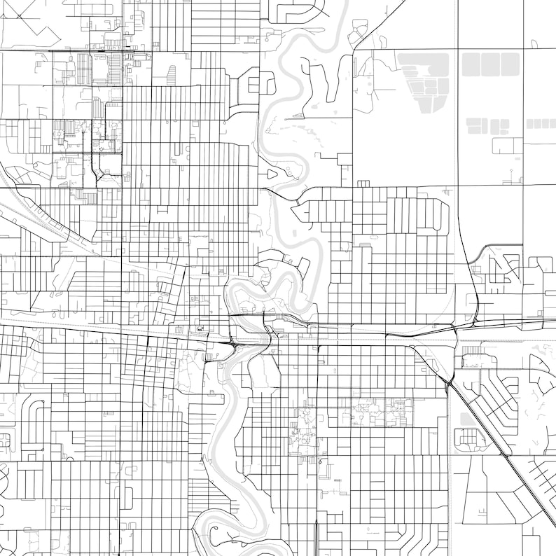 Moorhead Map Print, Moorhead Map Poster Wall Art, Mn City Map