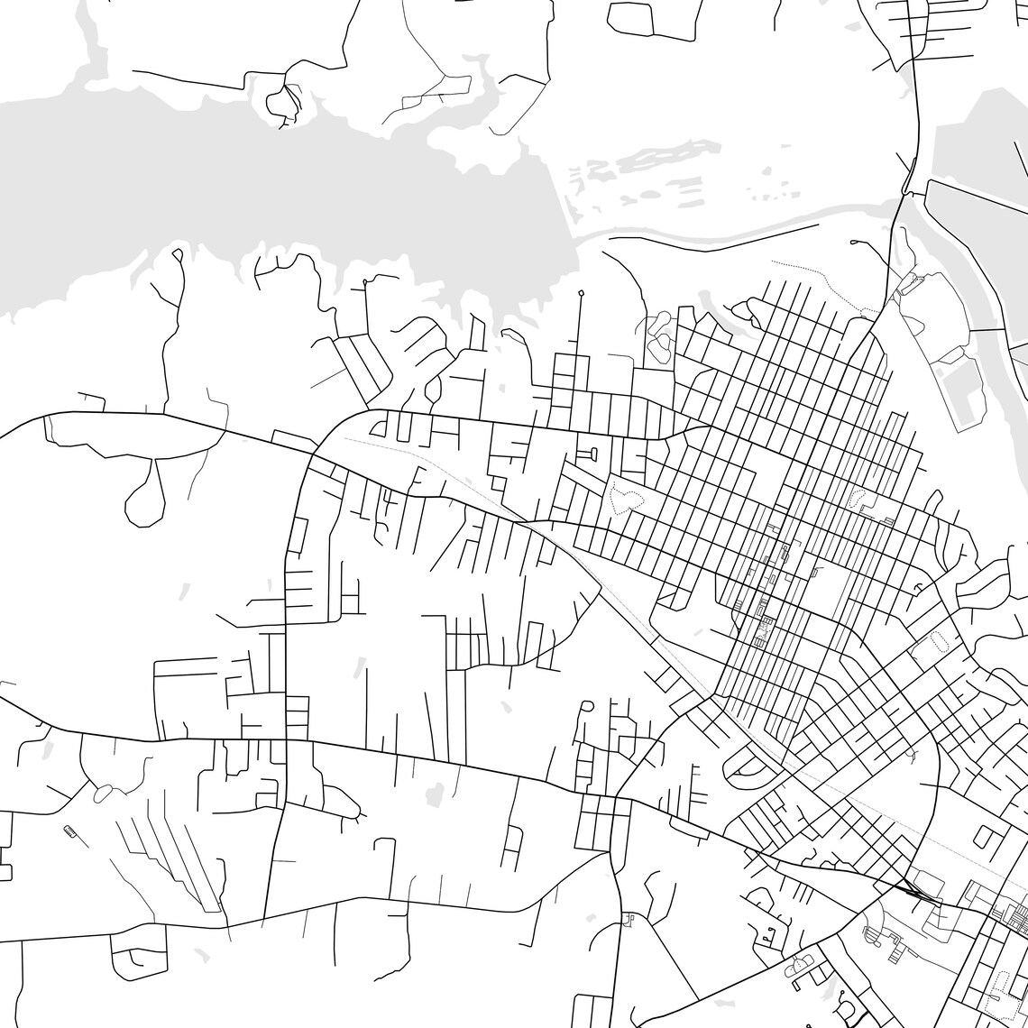 Roanoke Rapids Map Print Roanoke Rapids Map Poster Wall Art Etsy