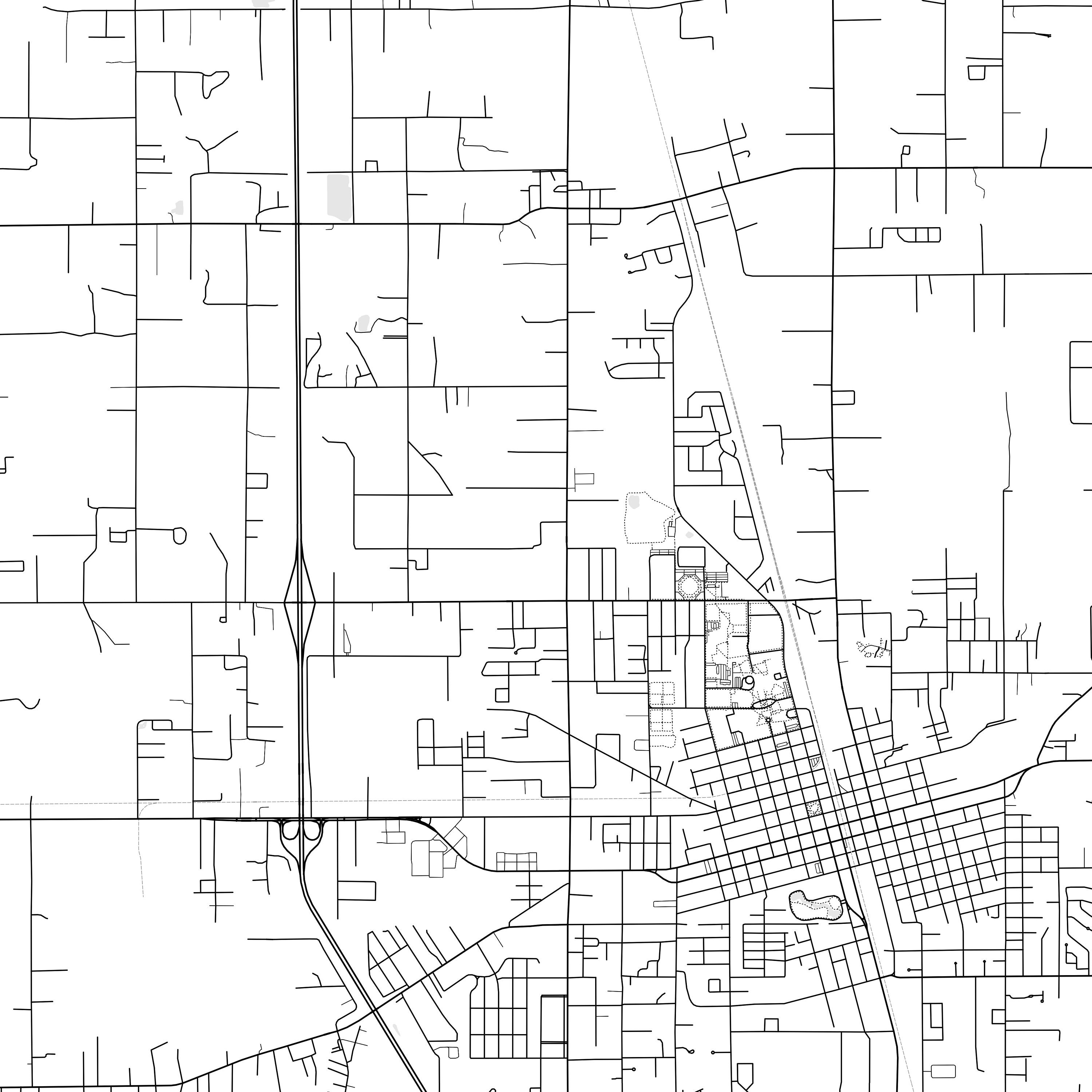 Hammond Map Print, Hammond Map Poster Wall Art, La City Map, Louisiana