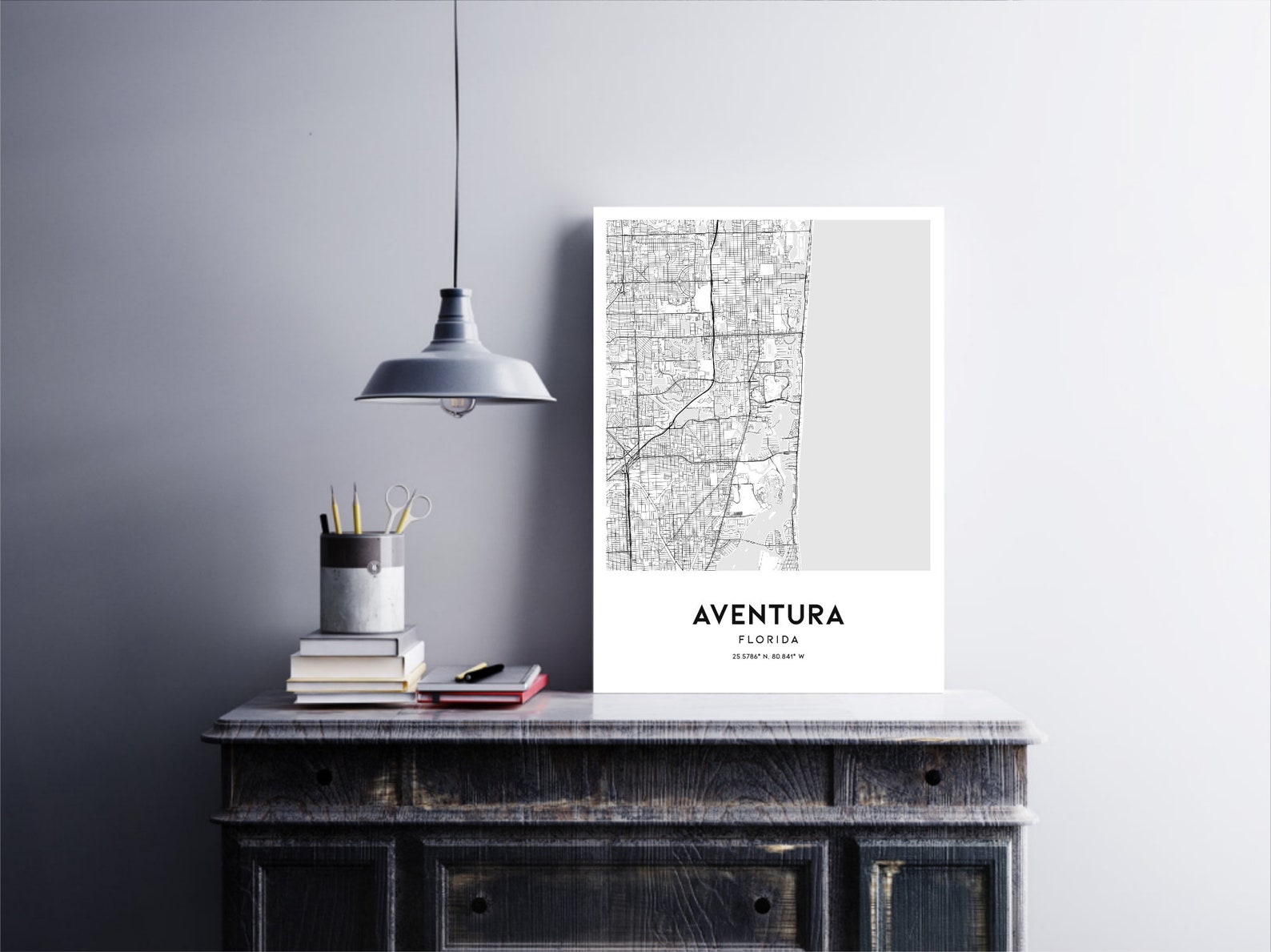 Aventura Map Print Aventura Map - Il 1588xN.1911823606 L3on