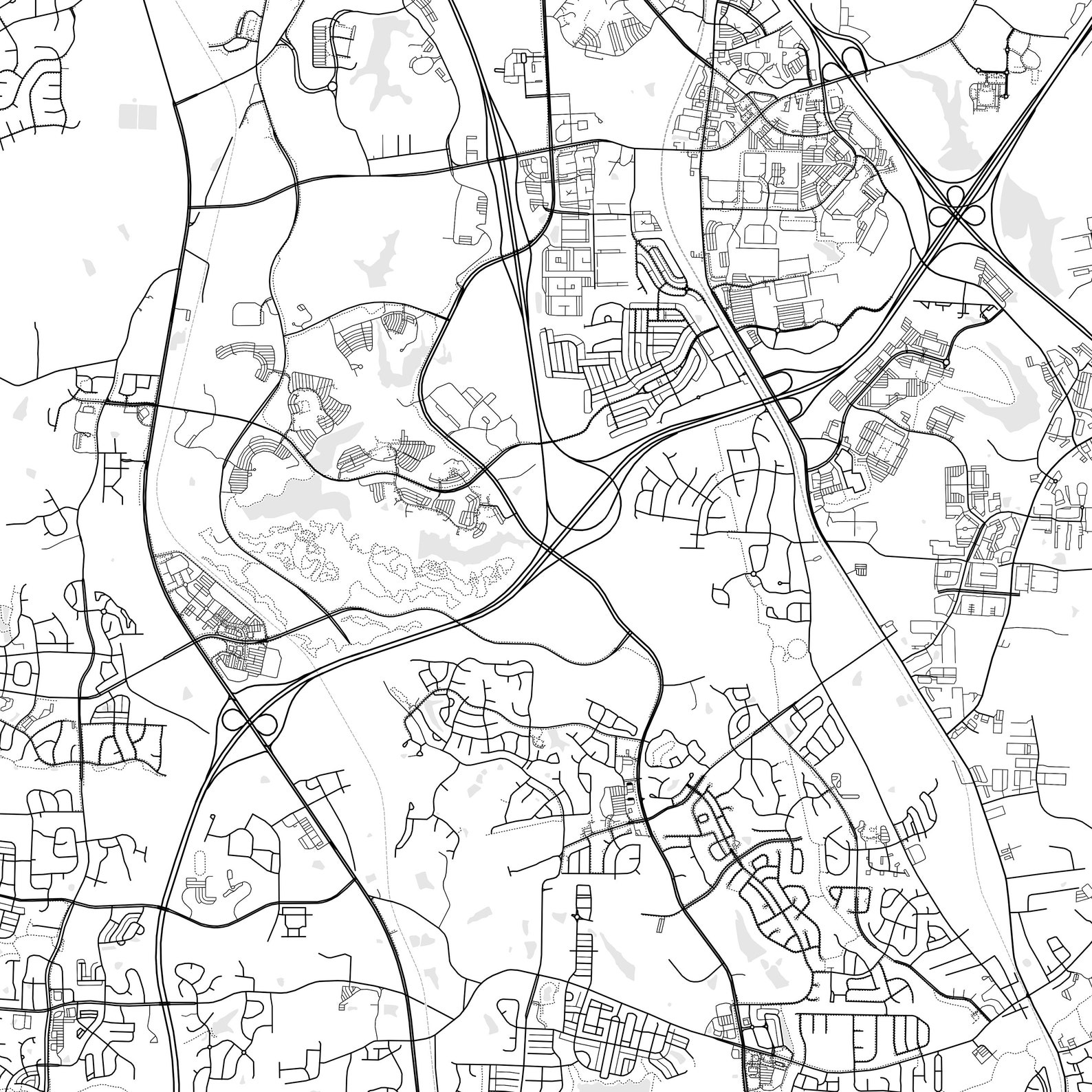 Morrisville Map Print, Morrisville Map Poster Wall Art, Nc City Map