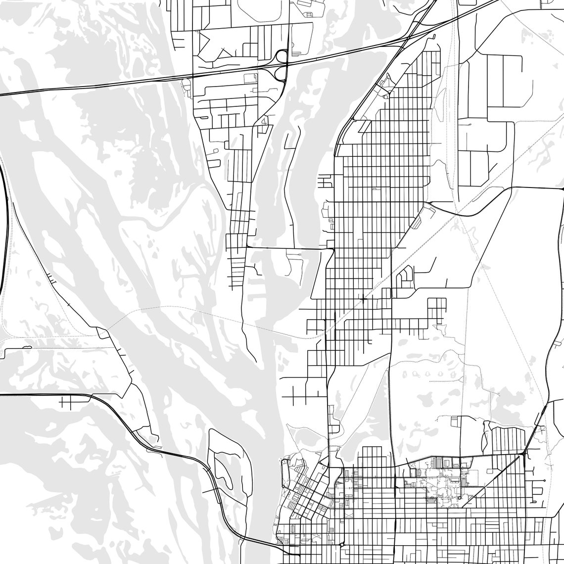 La Crosse Map Print La Crosse Map Poster Wall Art Wi City Etsy