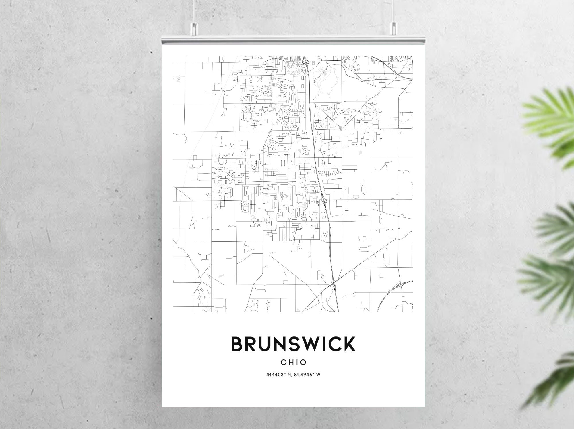 Lauderdale Lakes Map Print Lauderdale - Il Fullxfull.1911842940 K6dw