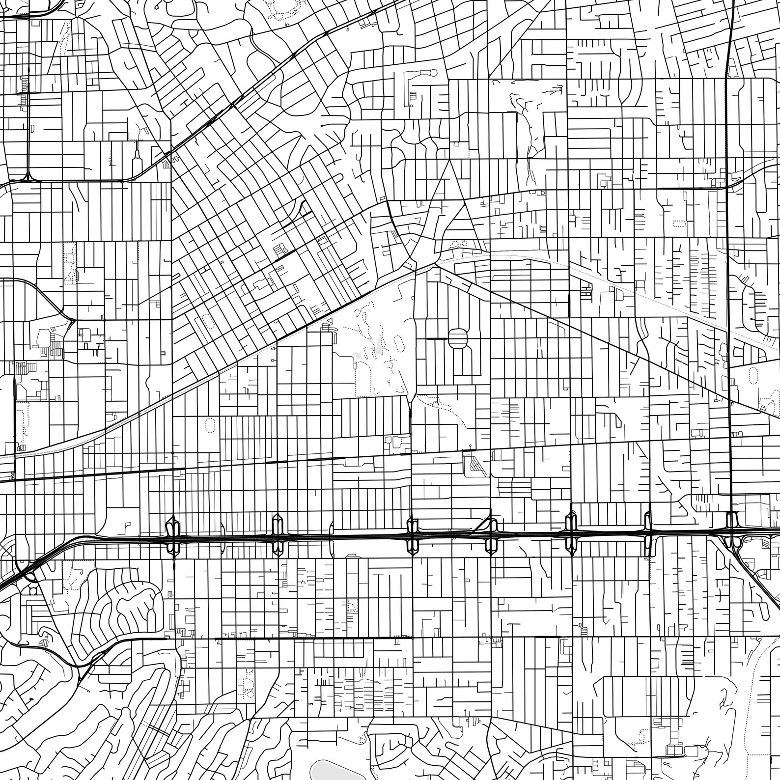 Rosemead Map Print, Rosemead Map Poster Wall Art, Ca City Map