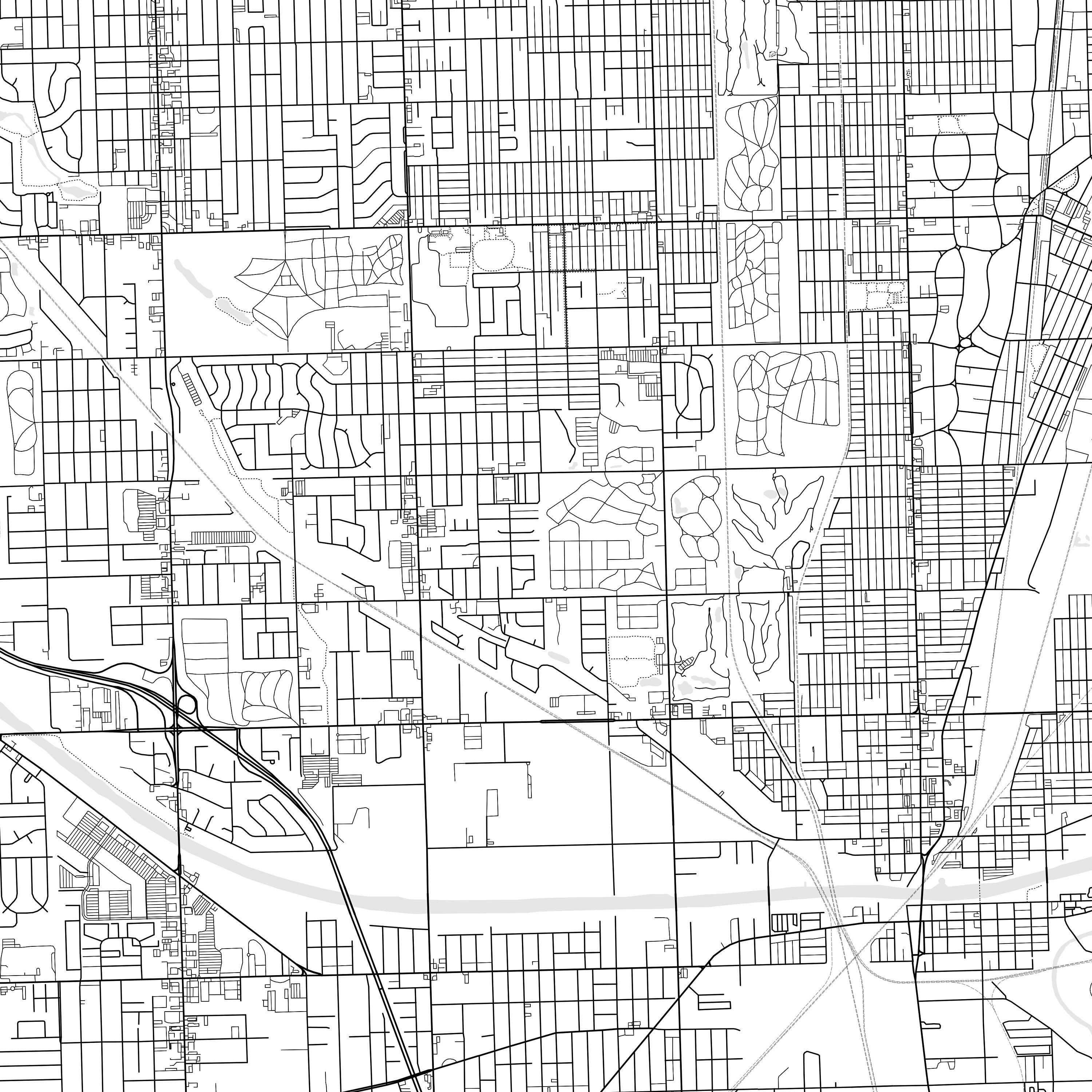 Blue Island Map Print Blue Island Map Poster Wall Art Il Etsy