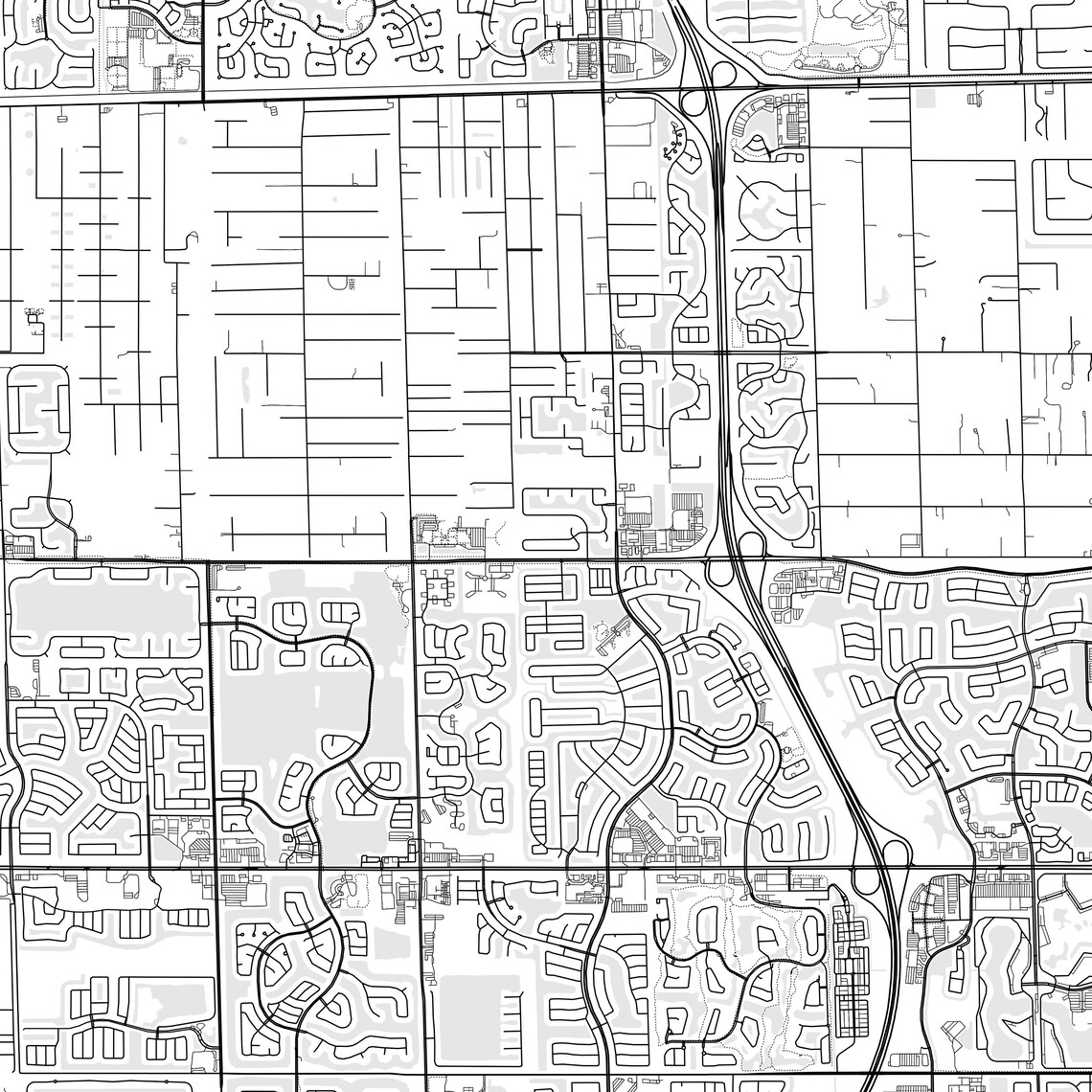 Pembroke Pines Map Print Pembroke Pines Map Poster Wall Art - Etsy