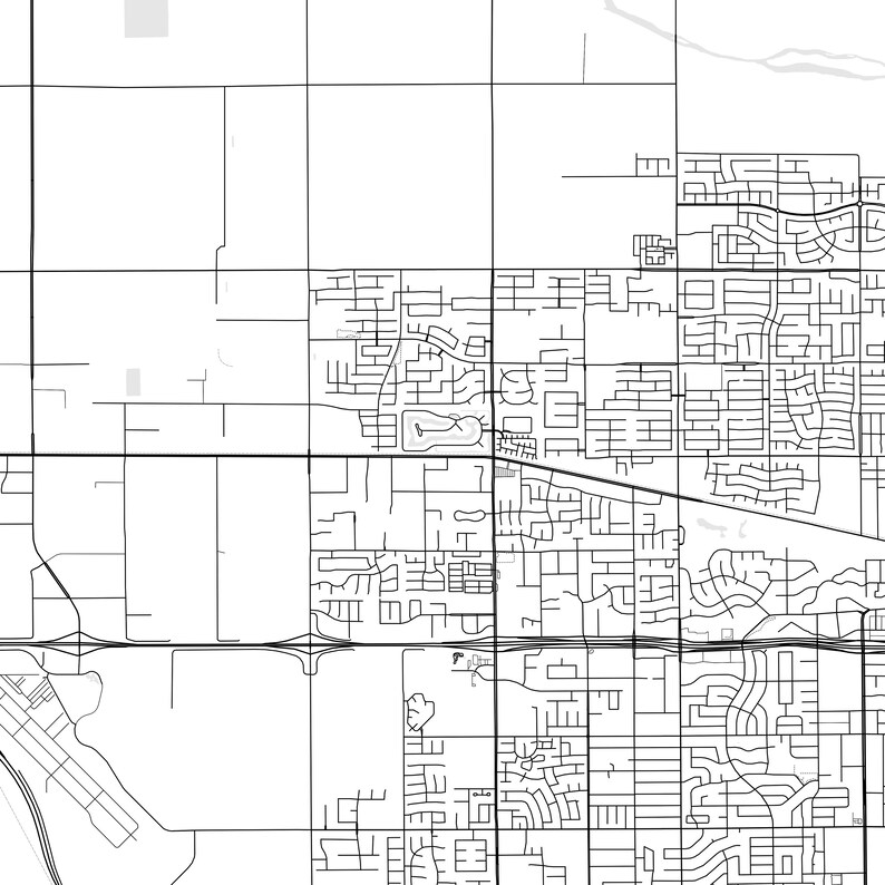 Visalia Map Print Visalia Map Poster Wall Art Ca City Map Etsy