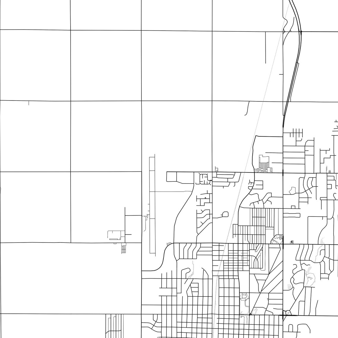 Ponca City Map Print, Ponca City Map Poster Wall Art, Ok City Map