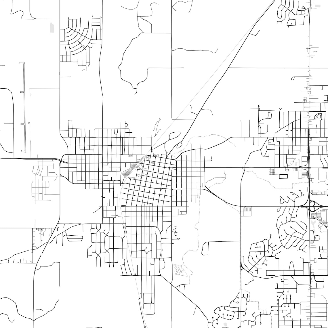 Bartlesville Map Print Bartlesville Map Poster Wall Art Ok - Etsy