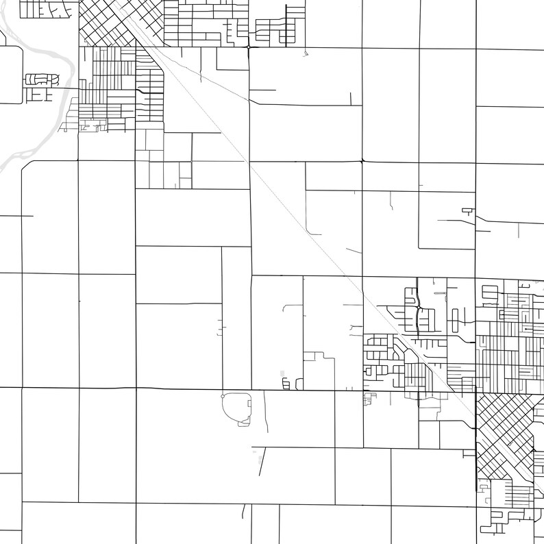 Dinuba Map Print, Dinuba Map Poster Wall Art, Ca City Map, California