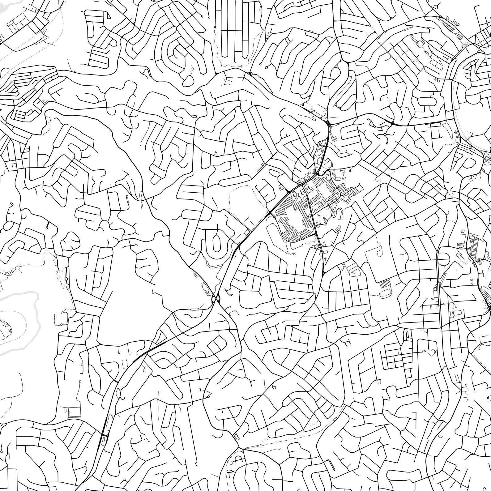 Bethel Park Map Print Bethel Park Map Poster Wall Art Pa Etsy